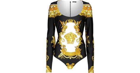 versace red bodysuit|net a porter Versace bodysuit.